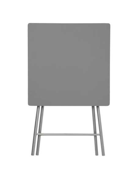 Ensemble Table pliante avec 2 chaises PVC Gris Five