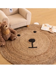 Tapis Rond En Jute Ourson D 100 Atmosphera For Kids 2