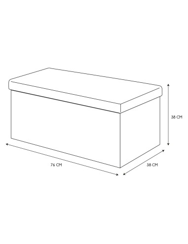 Coffre Banc Pliable Bouclette Blanc Home Deco Factory