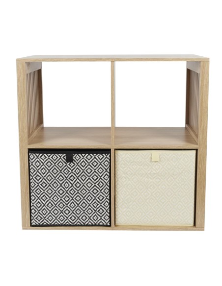 Rangement modulable 4 cases Klaus Marron Home Deco Factory