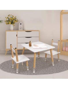 Ensemble Table Enfant Et 2 Chaises Crayon Home Deco Kids 2