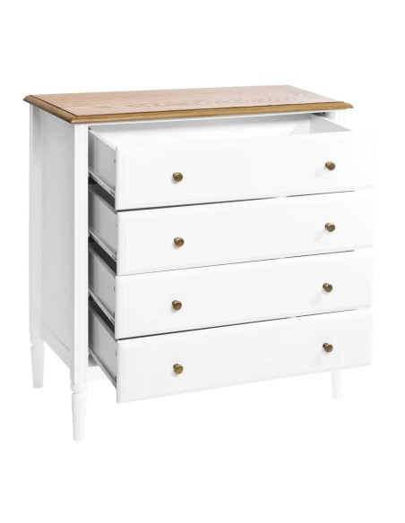 Commode 4 tiroirs Solen Blanc Atmosphera