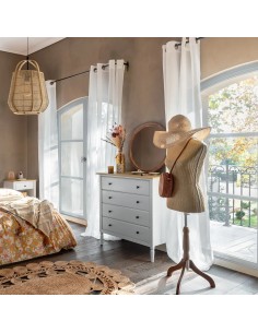 Commode 4 tiroirs Solen Blanc Atmosphera 2