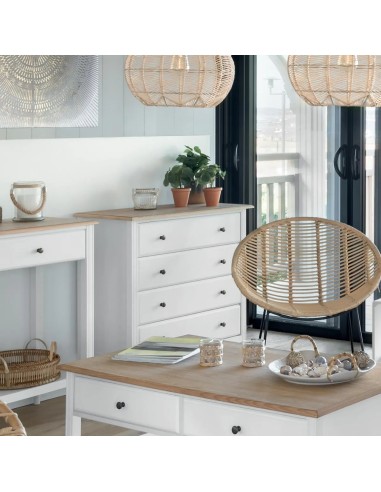 Commode 4 tiroirs Solen Blanc Atmosphera