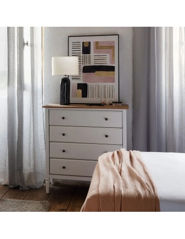 Commode 4 tiroirs Solen Blanc Atmosphera