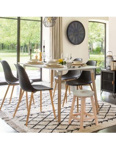 Table à diner Roka 150x80 Blanc Atmosphera 2