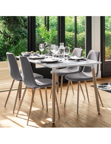 Table à diner Roka 150x80 Blanc Atmosphera