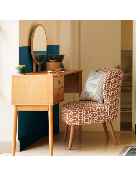 Coiffeuse 2 tiroirs Charlie Marron Atmosphera