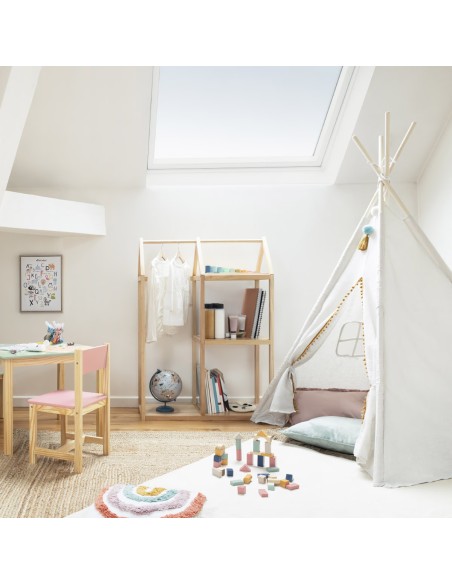 Tipi Enfant Fenêtre Blanc Atmosphera