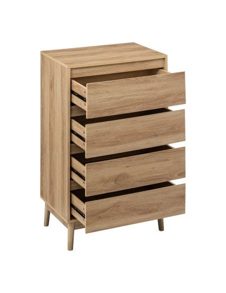 Commode 4 tiroirs Abana Beige Five