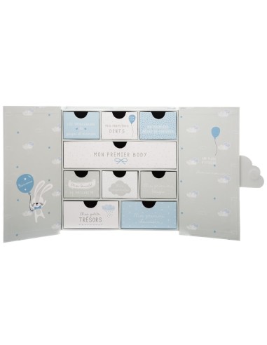 Coffret Souvenir De Naissance Nuage Gris Atmosphera For Kids