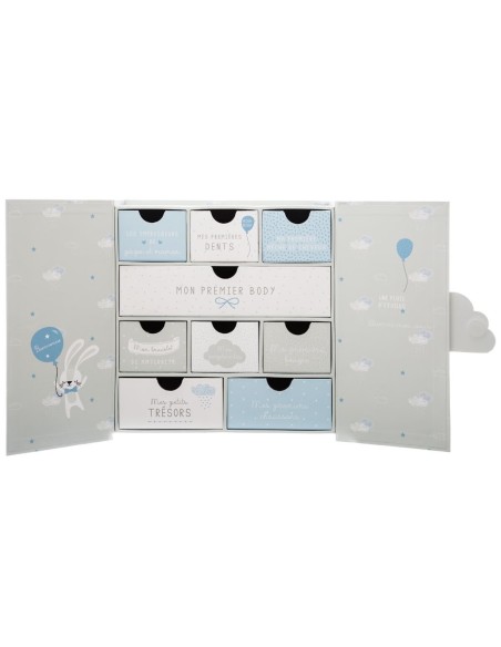 Coffret Souvenir De Naissance Nuage Gris Atmosphera For Kids