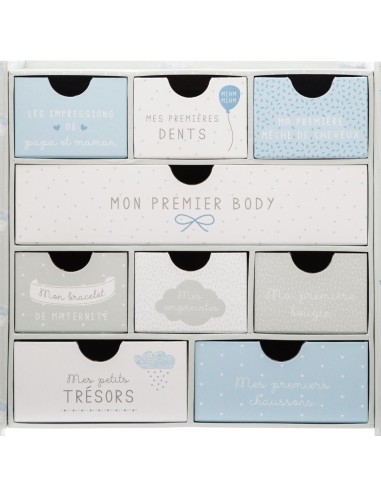 Coffret Souvenir De Naissance Nuage Gris Atmosphera For Kids