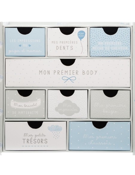 Coffret Souvenir De Naissance Nuage Gris Atmosphera For Kids