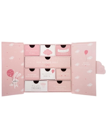 Coffret Souvenir De Naissance Nuage Rose Atmosphera For Kids