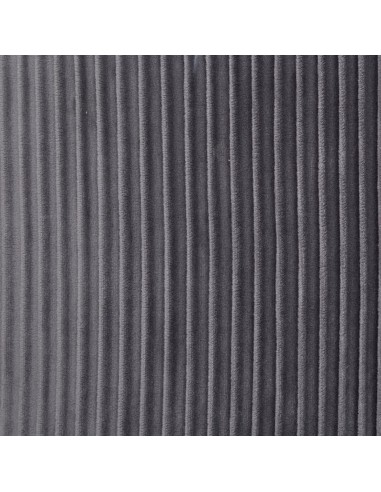 Pouf velours Nofy Gris Atmosphera