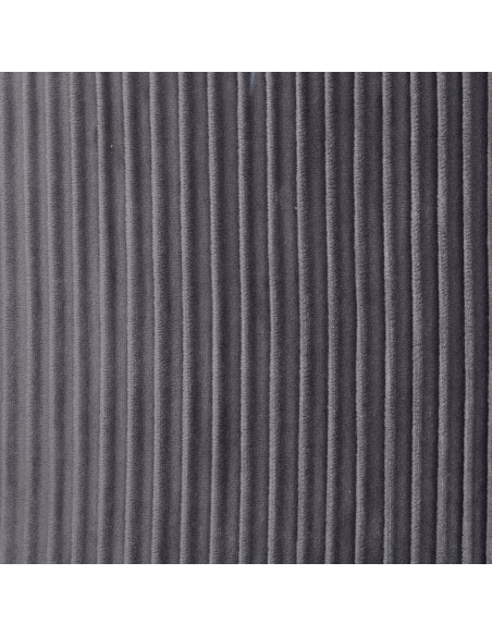 Pouf velours Nofy Gris Atmosphera