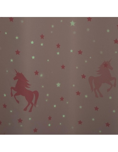 Rideau enfant occultant Glow Licorne Atmosphera