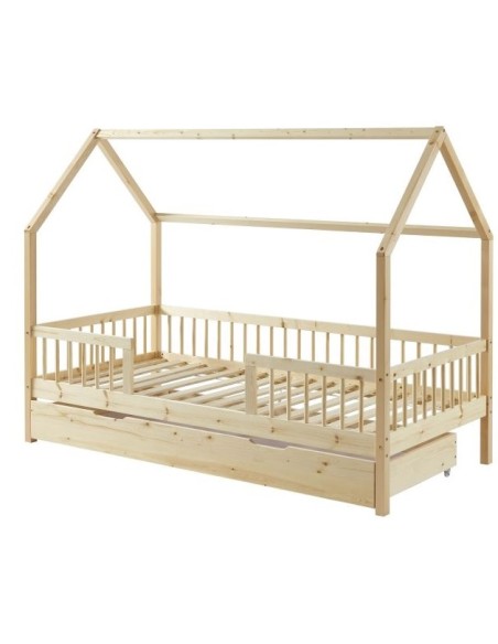 Ensemble Lit Tiroir Fantilou avec matelas enfant 90x190 - Laïba Kids