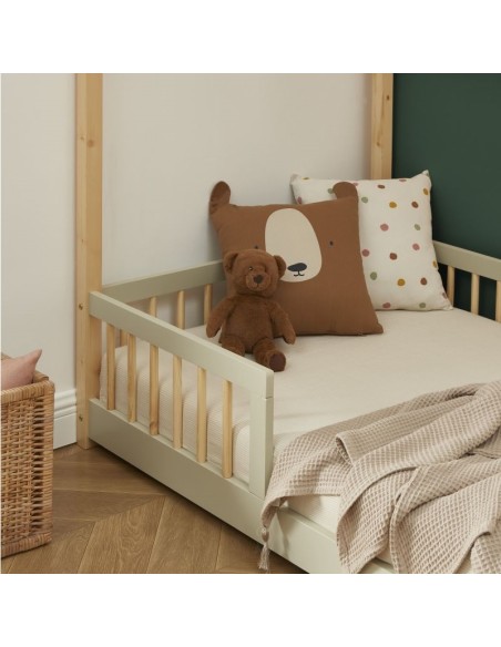 Ensemble Lit Château Ivoire avec matelas 90x190 - Laïba Kids