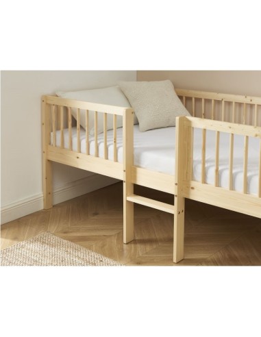 Ensemble Lit Nestor Beige avec matelas enfant 90x190 - Laïba Kids