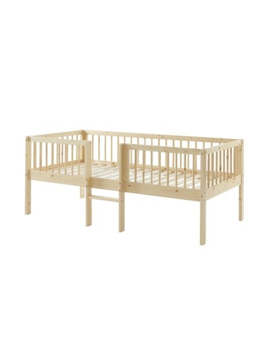 Ensemble Lit Nestor Beige avec matelas enfant 90x190 - Laïba Kids