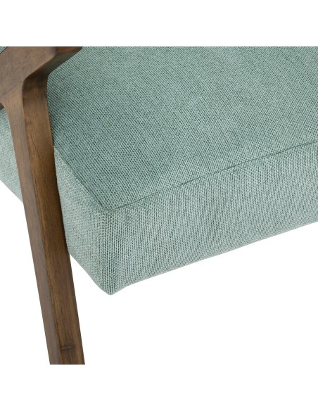 Fauteuil Design En Hévéa Chen Orac Vert Atmosphera