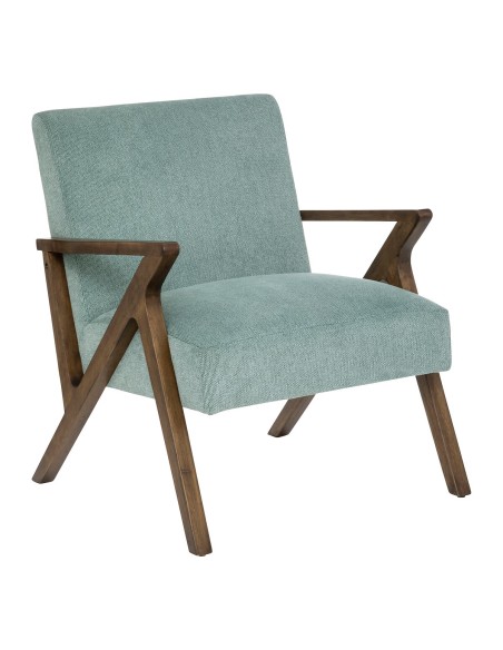 Fauteuil Design En Hévéa Chen Orac Vert Atmosphera