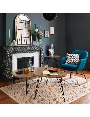 Table Basse Grande Industriel En Bois Neile 112x80 Atmosphera