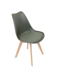 Chaise scandinave coque PP Vert Kaki Home Deco Factory