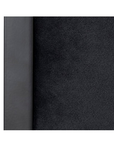 Chaise Pliante Carrée En Velours Noire Five