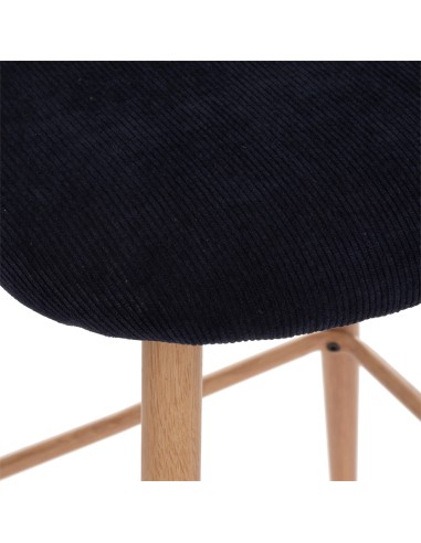 Chaise De Bar Céleste Bleu Encre - Atmosphera