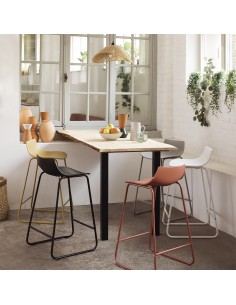 Tabouret Hauteur Îlot Otac PP Jaune Ocre Atmosphera 2