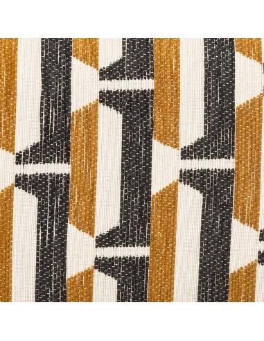 Tabouret D'appoint Chiara Chenille Jacquard Ocre Atmosphera