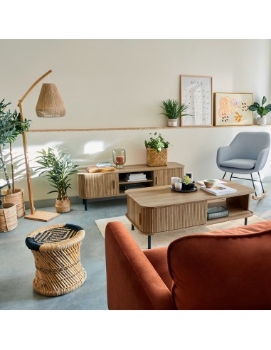 Meuble TV Colva Effet Chêne Marron Atmosphera