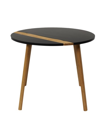 Lot De 2 Tables Gigognes Relief Noire Home Deco Factory