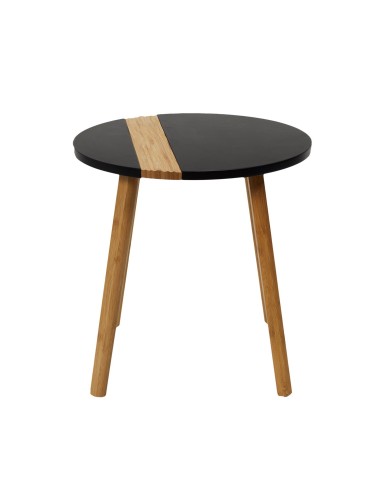 Lot De 2 Tables Gigognes Relief Noire Home Deco Factory