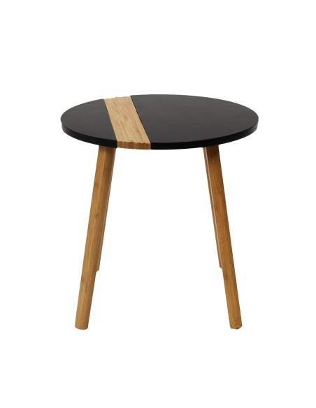 Lot De 2 Tables Gigognes Relief Noire Home Deco Factory