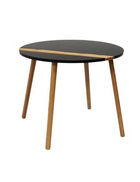 Lot De 2 Tables Gigognes Relief Noire Home Deco Factory