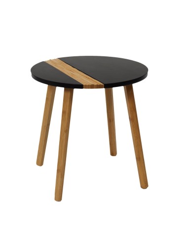 Lot De 2 Tables Gigognes Relief Noire Home Deco Factory