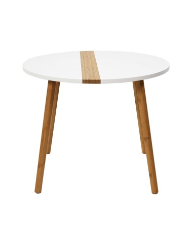 Lot De 2 Tables Gigognes Relief Blanches Home Deco Factory