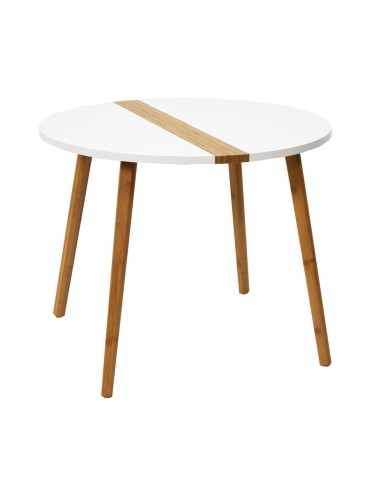 Lot De 2 Tables Gigognes Relief Blanches Home Deco Factory