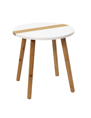 Lot De 2 Tables Gigognes Relief Blanches Home Deco Factory