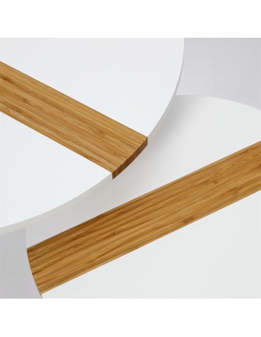 Lot De 2 Tables Gigognes Relief Blanches Home Deco Factory