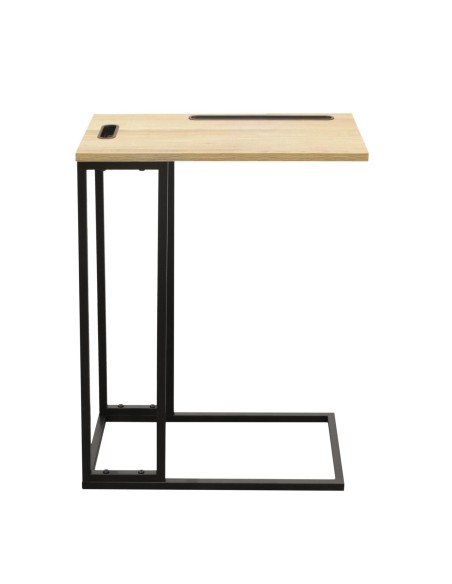 Table D'appoint Support Tablette Noire Home Deco Factory
