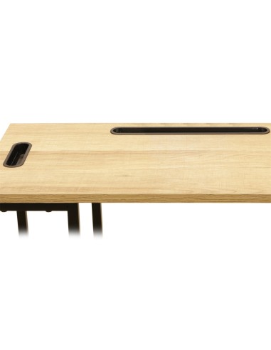 Table D'appoint Support Tablette Noire Home Deco Factory