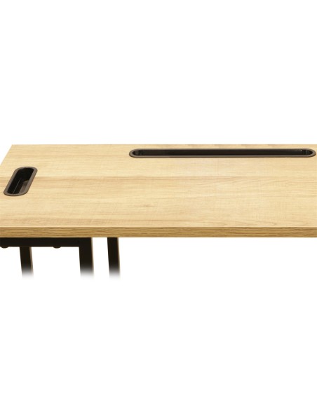 Table D'appoint Support Tablette Noire Home Deco Factory