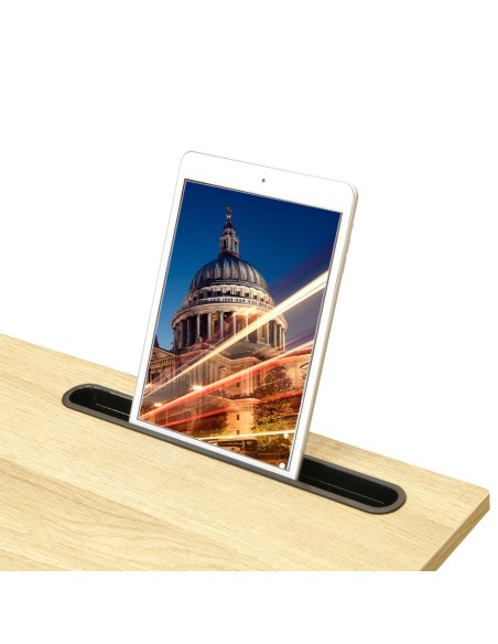 Table D'appoint Support Tablette Noire Home Deco Factory