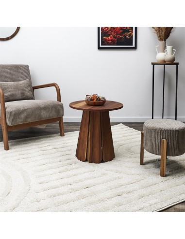 Table D'appoint En Bois Will Marron Home Deco Factory