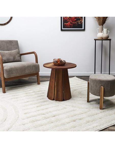 Table D'appoint En Bois Will Marron Home Deco Factory